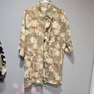 Pierre Cardin Beige Floral Shirt